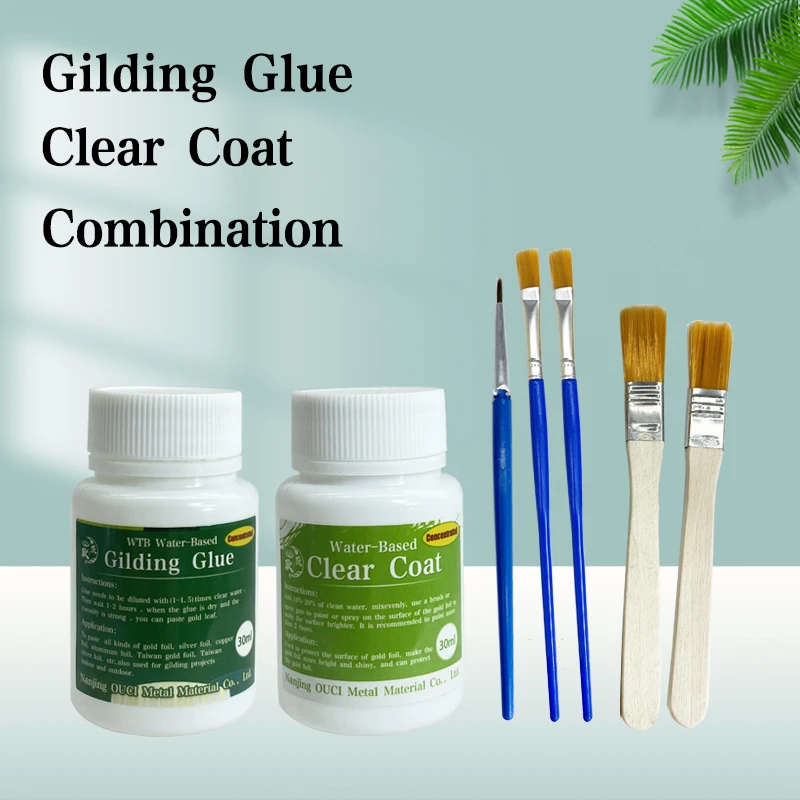 Gilding Glue Gold Foil Sheets For Arts Craft Paper Powder Home