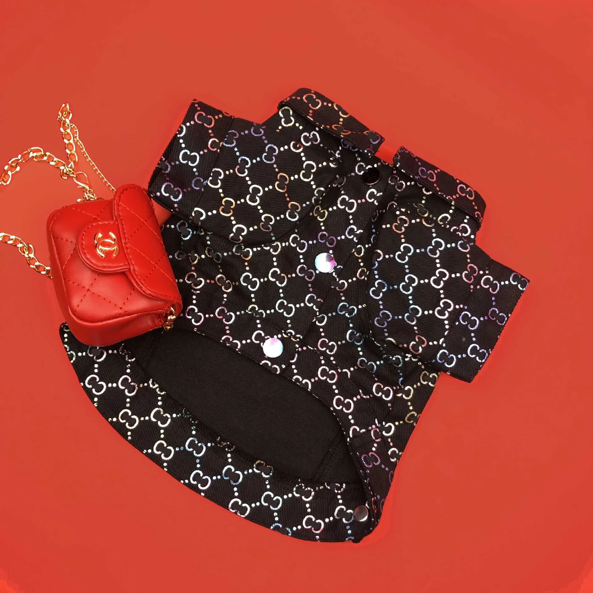 astounding  1 High Cool Dog Clothes Denim Jacket Outfit Coat Small Dogs Pets Sweater Coat Yorkshire Bulldog Poo