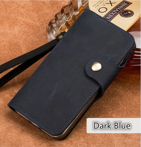 Натуральная кожа Ретро Винтаж Флип Бумажник чехол для телефона для OnePlus 7T Pro/OnePlus 7 T/OnePlus 7 Pro Флип кошелек держатель для карт funda - Цвет: Blue