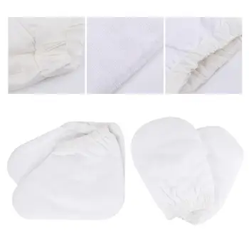 

4Pcs Cotton Gloves Heat Preservation Cotton Gloves Thermal Insulation Gloves Heat-Retainting Foot Cover For Beauty Salon Home