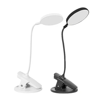 

Clip Wireless Table Lamp Study 3 Modes 360° Adjustable Touch Rechargeable LED Reading Desk Lamp Rechargeable USB Charge Light