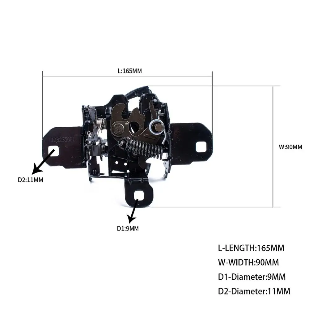 Замок капота защелка 1C0823509AE для VW Volkswagen Жук 1999 2000 2001 2002 2003 2004 2005 2006 2007 2008 2009 2010