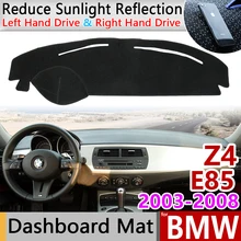 Dla BMW Z4 E85 2003 ~ 2008 Anti-Slip anty-uv mata pokrywa deski rozdzielczej cień Dashmat ochrony dywan akcesoria 2004 2005 2006 2007