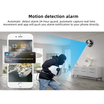 SDETER 1080P Wireless Mini WiFi Camera Home Security Camera IP CCTV Surveillance IR Night Vision Motion