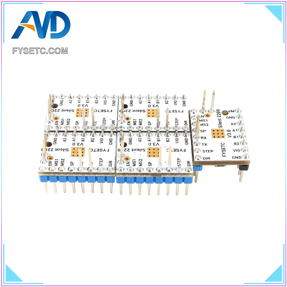 Peças de Impressora Stepping Driver Motor Stepsticks Mudo 256 Microsteps Atual 2.8a Pico vs Tmc2208 5 Tmc2209 V3.0 3d - Imagem 6
