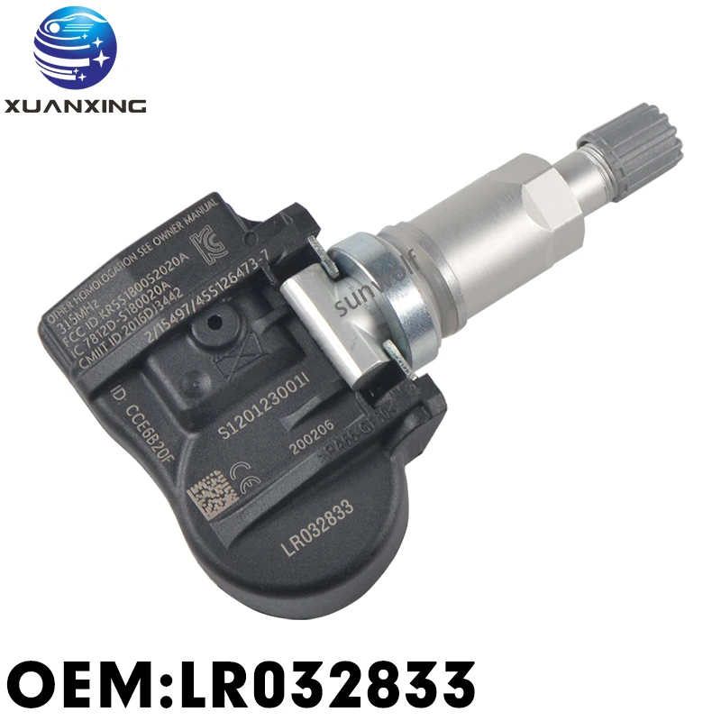 

LR032833 система контроля давления в шинах TPMS 315 МГц для Jaguar F Type XJ KX Rang Rover Sport LR4 T122780001C