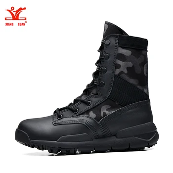 

XIANG GUAN Walking Shoes Men Black Sandy Camouflage Climbing Mountain Tactical Boots Women Outdoor Sport Desert Trekking Sneaker