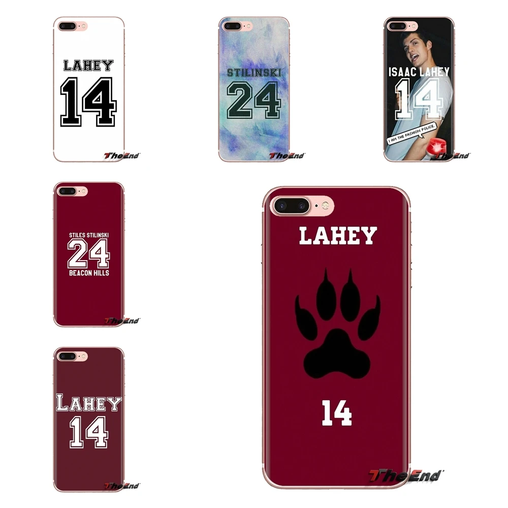 TPU Shell Covers For iPhone XS Max XR X 4 4S 5 5S 5C SE 6 6S 7 8 Plus Samsung Galaxy J1 J3 J5 J7 A3 A5 teen wolf Jersey lahey 14 |