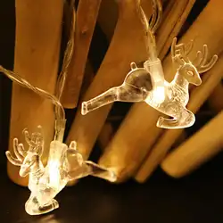TWISTER. CK олени Праздничные огни Летающий Лось светодиодный гирлянды для свадьбы рождественской вечеринки украшение комнаты двора