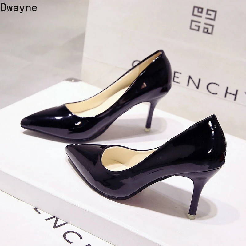 

New women's shoes Korean fashion versatile pointed high heels.