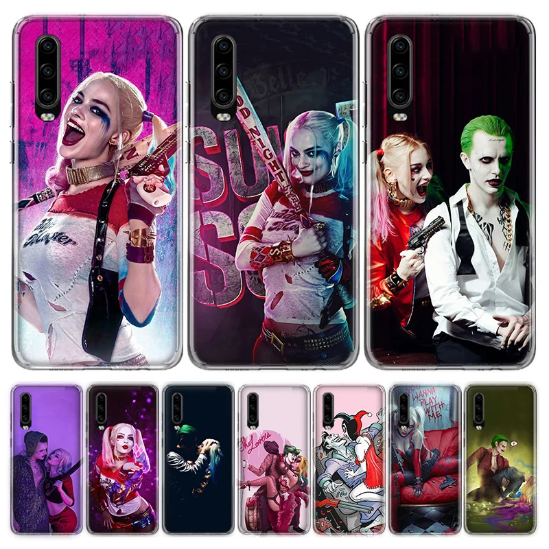Чехол для телефона отряд самоубийц Джокер Harley Quinn Huawei P40 P30 P20 P10 Mate 10 20 30 Lite Pro P Smart Z