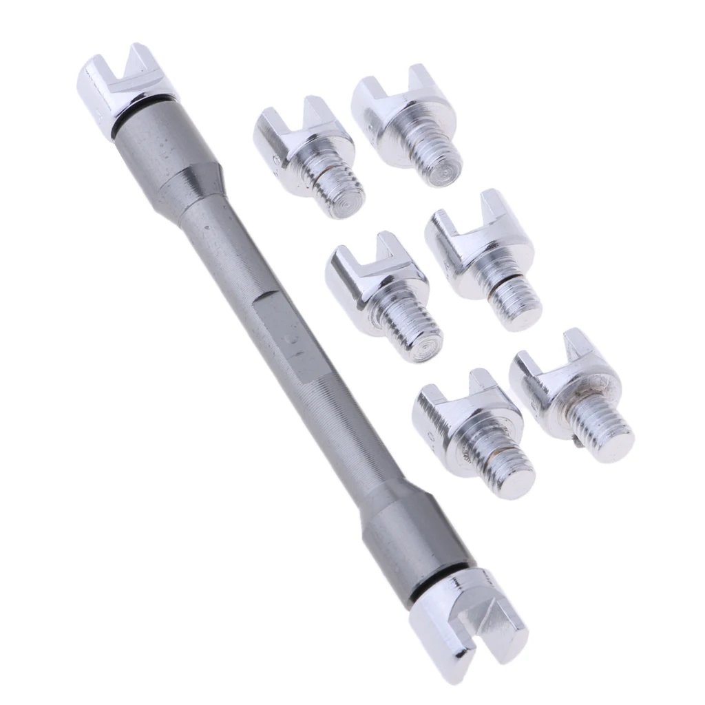 Motorcycle Wheel Spoke Wrench Set Handle Repair Tool 5.4mm, 5.6mm, 5.8mm, 6.0mm, 6.2mm, 6.4mm, 6.6mm & 6.8mm