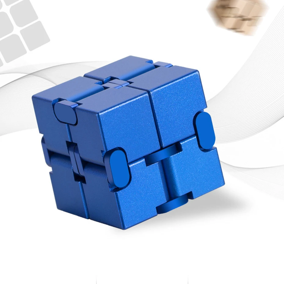 Бесконечный куб из алюминиевого сплава мини игрушка на палец EDC для снятия