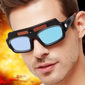 

New Solar Powered Auto Darkening Welding Glasses Helmet Mask Eye Adjustable