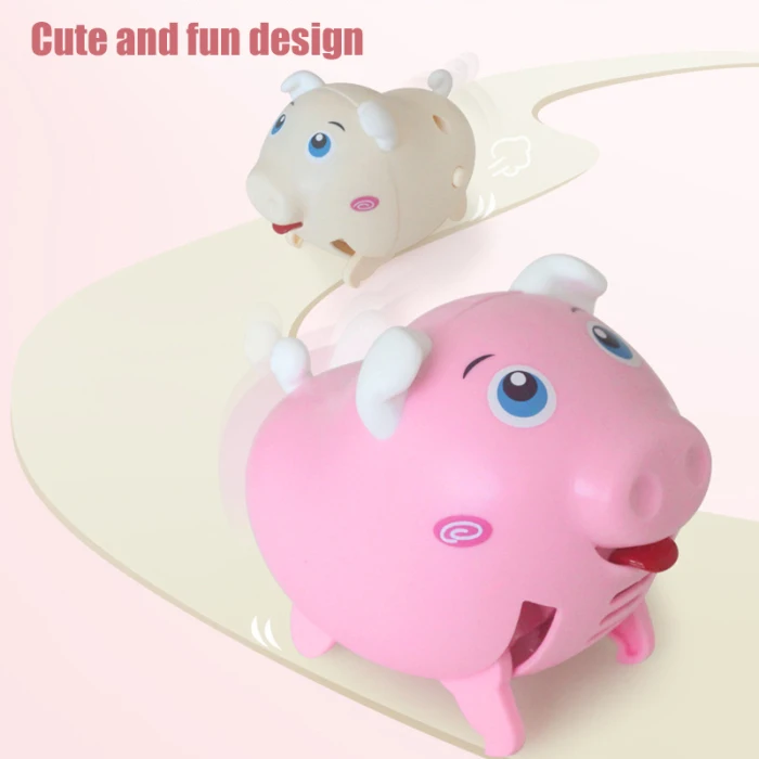Toy Running Pig Whistles Sound Control Induction Electric Pig Toy Christmas Gift VJ-Drop
