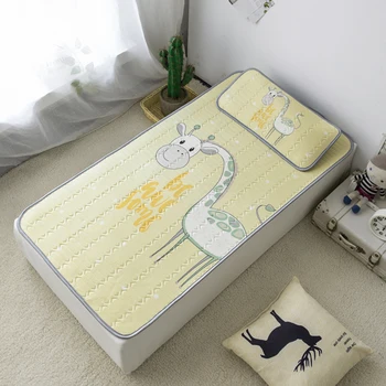 

Summer Latex baby mat 60*120cm cool sheet 2pcs/set ice cool mat sheet + pillow 0-5 years kids sleeping mat kit cartoon boys girl