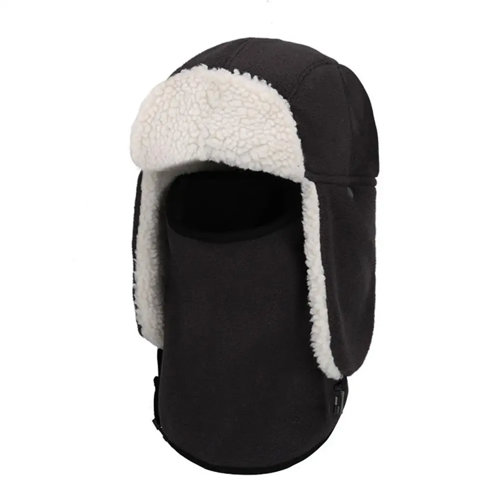 Зимняя спортивная теплая флисовая шапка, головной платок, капюшон, велосипедная Ветрозащитная маска для лица, лыжная, сноубордическая, теплая, велосипедная