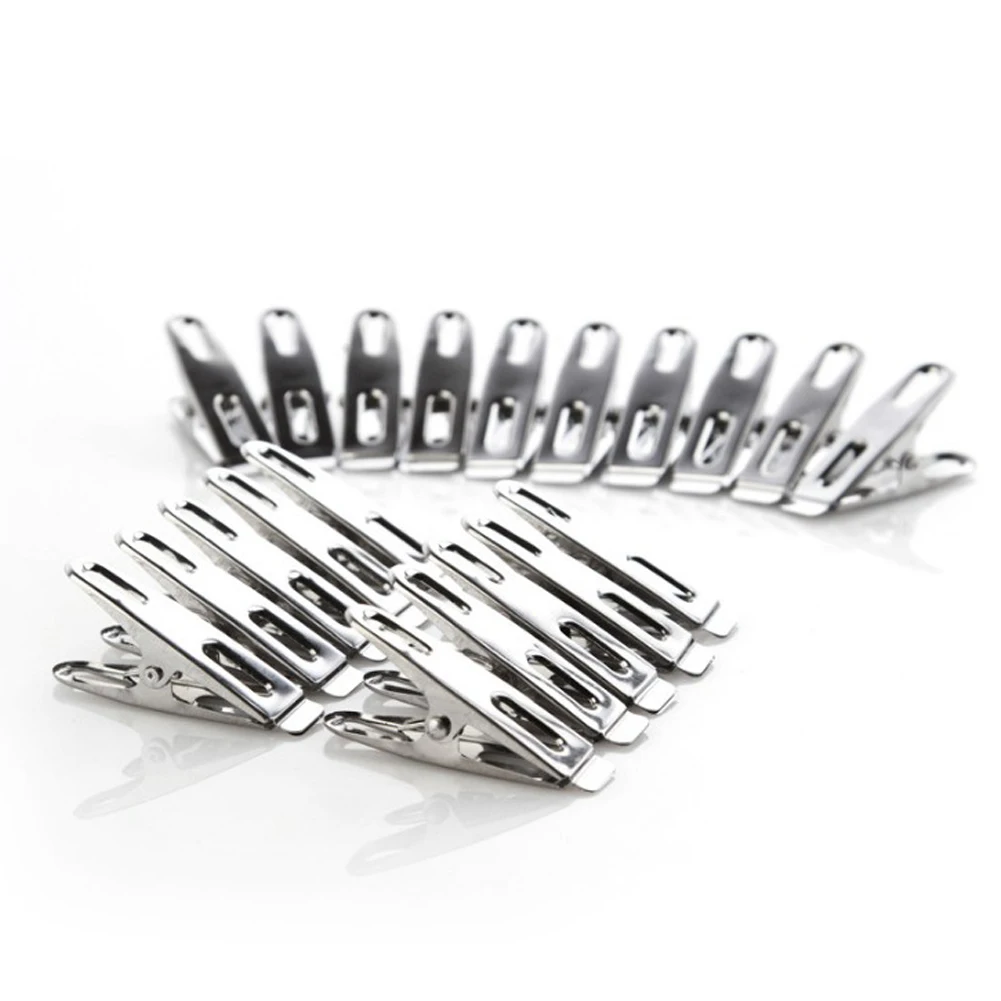 40pcs Clothes Pins Antiskid Stainless Steel Windproof Clothes Drying Hanger Clothespins Clothes Clips Clothes Pegs Photo Clips 40pcs Clothes Pins Antiskid Stainless Steel Windproof Clothes Drying Hanger Clothespins Clothes Clips Clothes Pegs Photo Clips