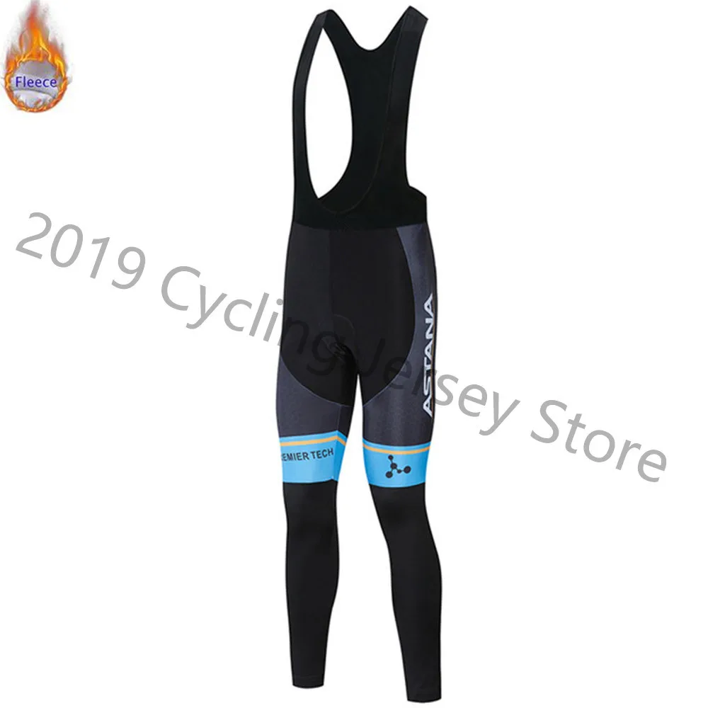 Pro team ASTANA Winter Thermal Fleece Long Clothes Set Men New Cycling Jersey Bib Bike Bicycle Ropa Ciclismo Bike Clothing