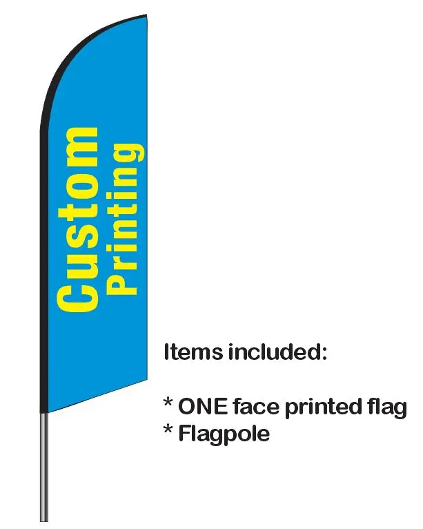 Два комплекта в партии, пляжный флаг, флаг с перьями, печать на заказ, рекламная акция, выставка баннеров - Цвет: One face printing