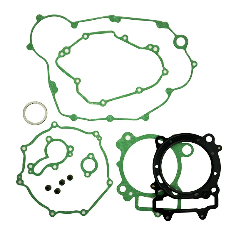 Для Kawasaki KX450F 2006-2008 мотоцикл полный цилиндр двигателя верхний конец статора Крышка сцепления Выпускной комплект прокладок клапан уплотнения комплект