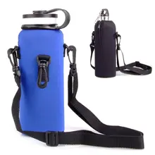 1000 мл крышка бутылки воды сумка с плечевым ремнем Перевозчик инсулата держатель инсулата сумки неопрена держатель