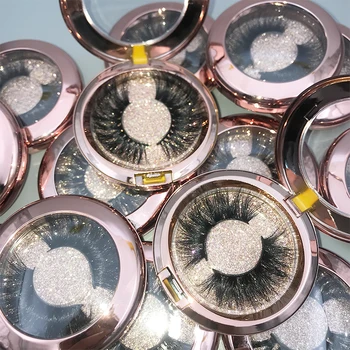 

rainsin cruelty free28mm wholesale mix10/20/30/40pairs mink lashes with round container lots pack 25mm dramatic makeup eyelashes