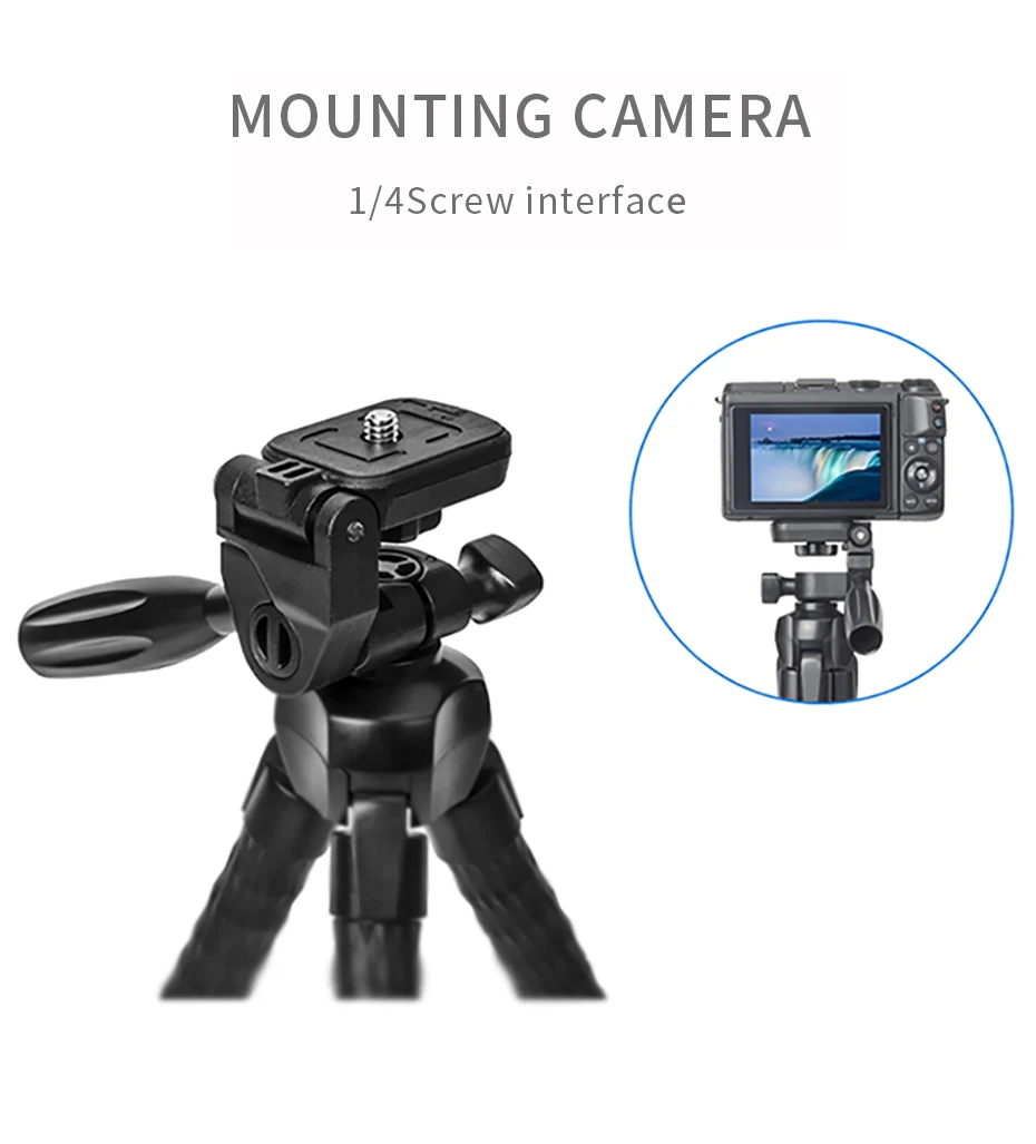 DSLR камера с вращающейся на 360 градусов шаровой головкой, Bluetooth, осьминог, штатив, для улицы, селфи-Палка для смартфона, гибкий монопод, кронштейн