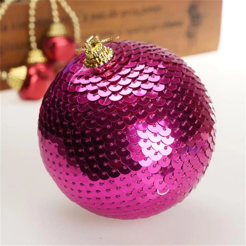 

Christmas Tree Ornaments Bolas De Navidad Christmas Sequin Glitter Baubles Balls Xmas Tree Decoration Christmas Tree Balls @25