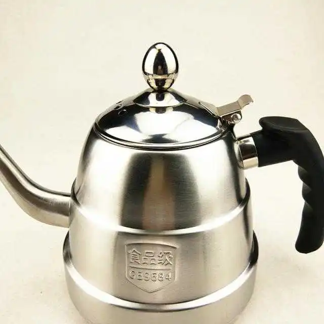 Чайник из нержавеющей стали, маленький чайник, индукционный чайник, специальная кастрюля, кунг-фу, чайный горшок, бытовой, с плоским дном, чайник со свистком