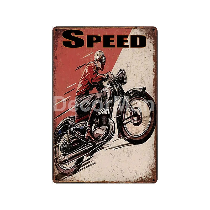 [DecorMan] Veapa BSA Triumph a Motor world speed жестяная вывеска на заказ настенные картины Бар Декор для паба LT-1853 - Цвет: GLC-10471