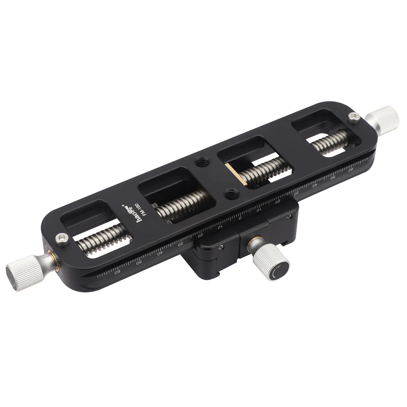 Haoge Wormdrive Makro-Schiene für Makrofotografie, Fokus-Stacking Präzisions-Fokusschieber/Nahaufnahmen-Klemmplatte – Detail 8