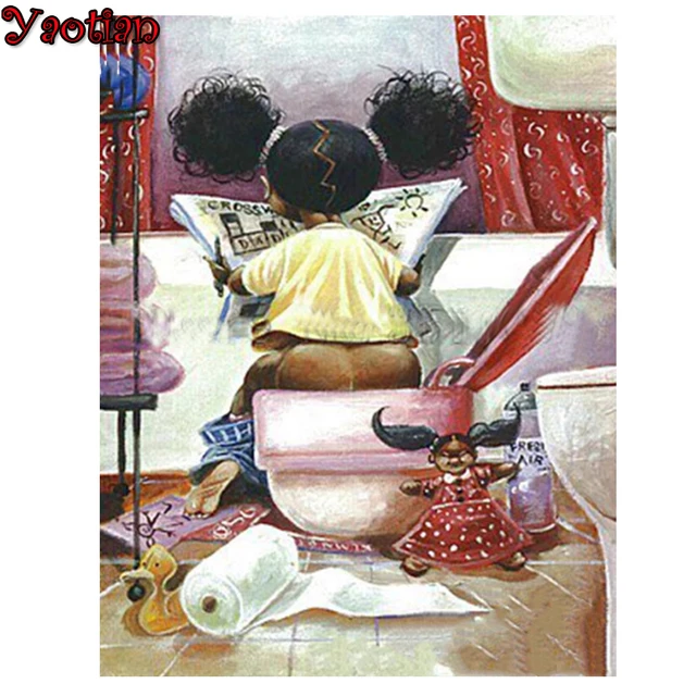 Diamond Painting Book Picture  Girl Reading Diamond Painting - Girl Diamond  - Aliexpress