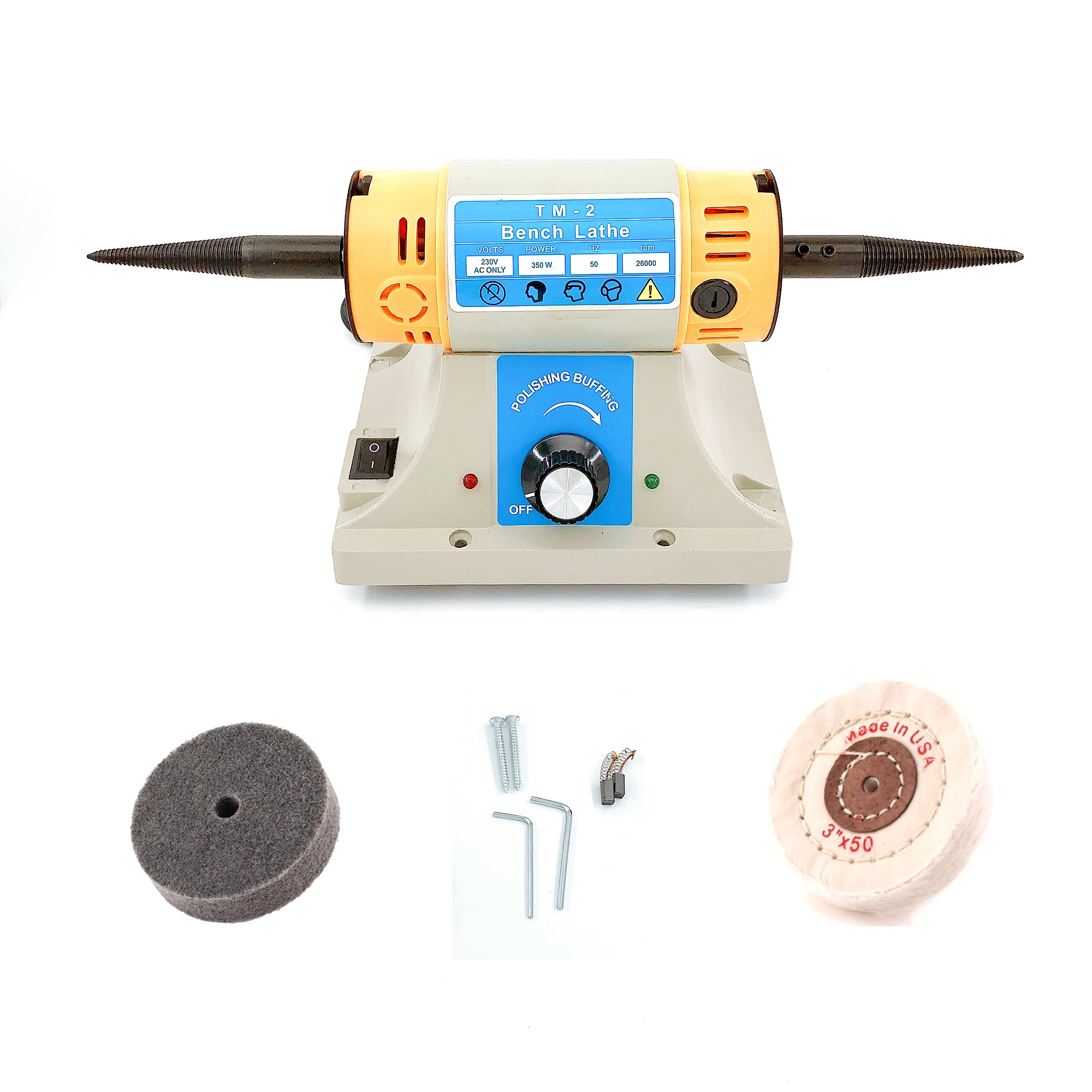 Máquina pulidora de 110V/220V, 350W, para JadeJewelry, torno de Dental, Motor - y accesorios