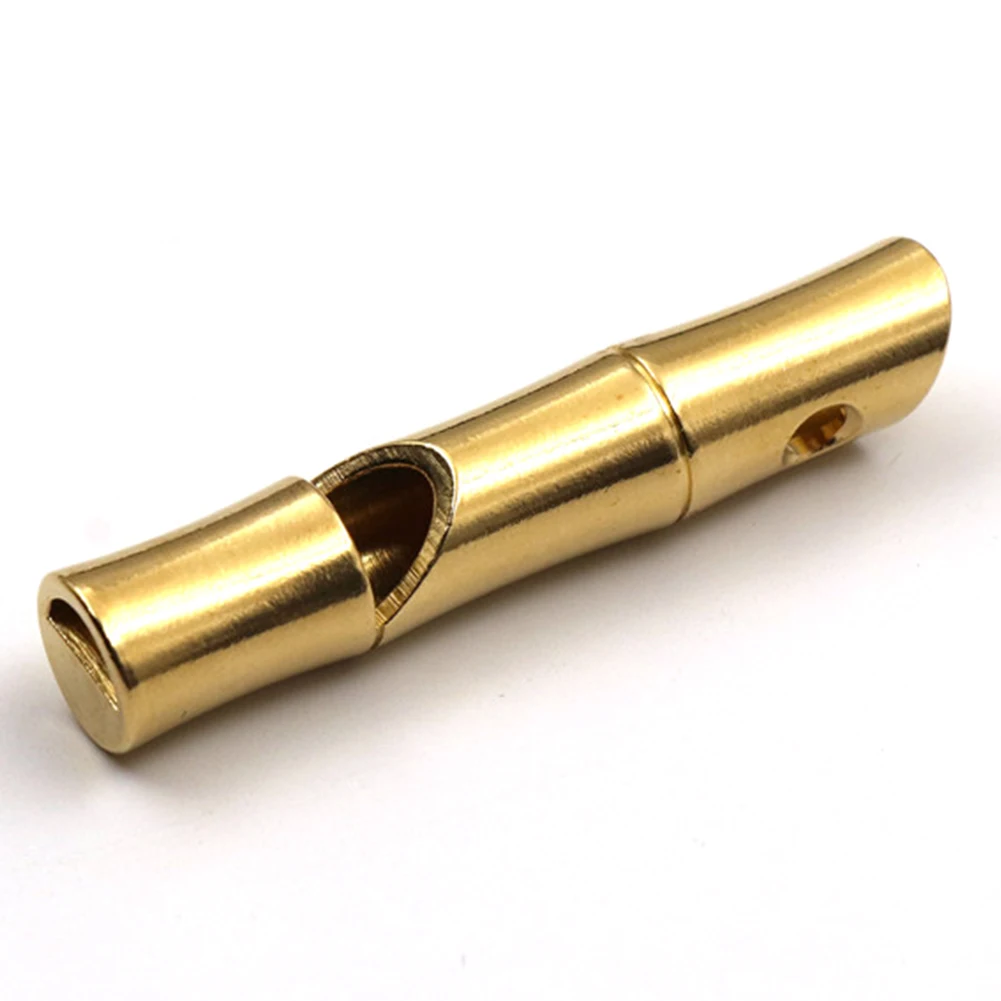 

Durable Rescue Signal Brass Retro Outdoor Multifunctional Whistle Practical Portable Emergency Survival High Decibel