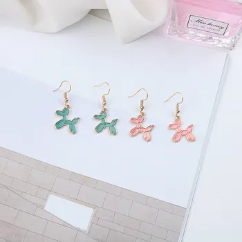 

Cartoon balloon dog earring cute sweet women alloy earrings fashion novelty High quality Pendant jewelry gift pendientes mujer