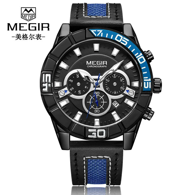 

[New Products | Ingenuity Rotary True Eye Timing Calendar Waterproof MEN'S Quartz Watch] Model: 2066G