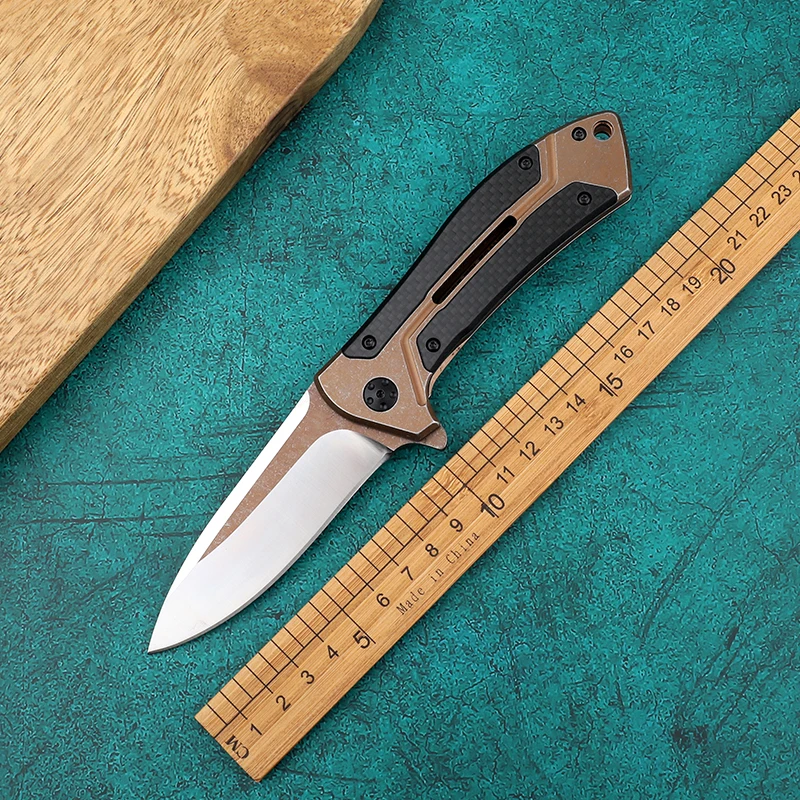 Складной нож ZT0801 из углеродного волокна тактический охотничий Клинок для