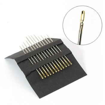 

Side-opening Gold-tailed Silver-tailed Needle-free Needles For The Blind Needle That Do Not Need To Be Threaded Embroidery