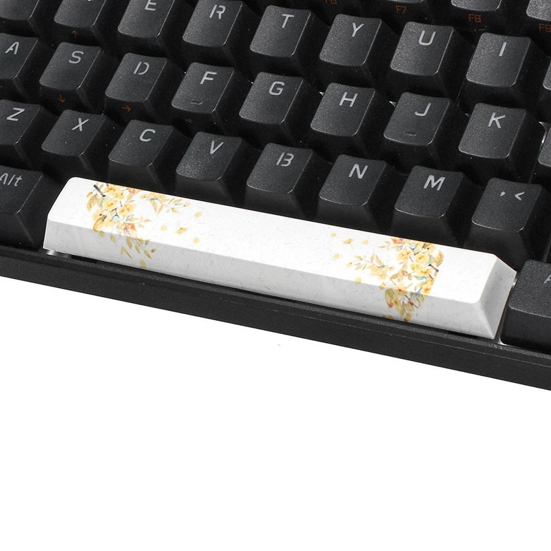 PBT Space Keycaps механическая клавиатура DIY Keycap(6.25U Space Keycap)-язык цветка