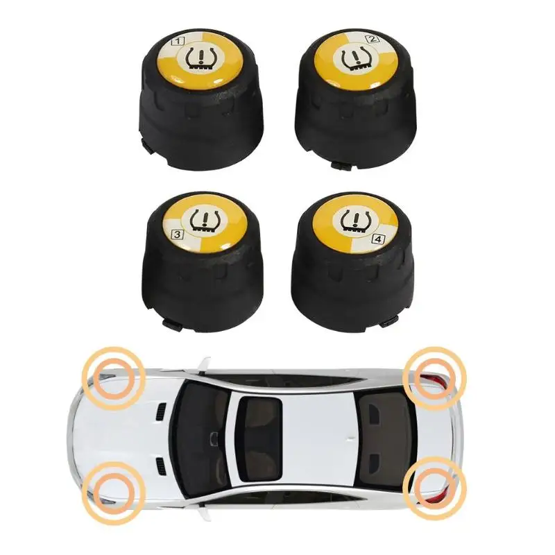 V11B Bluetooth 4,0 Автомобильный TPMS внешний датчик давления в шинах Система отличный ABS пластиковый режим отображения приложение