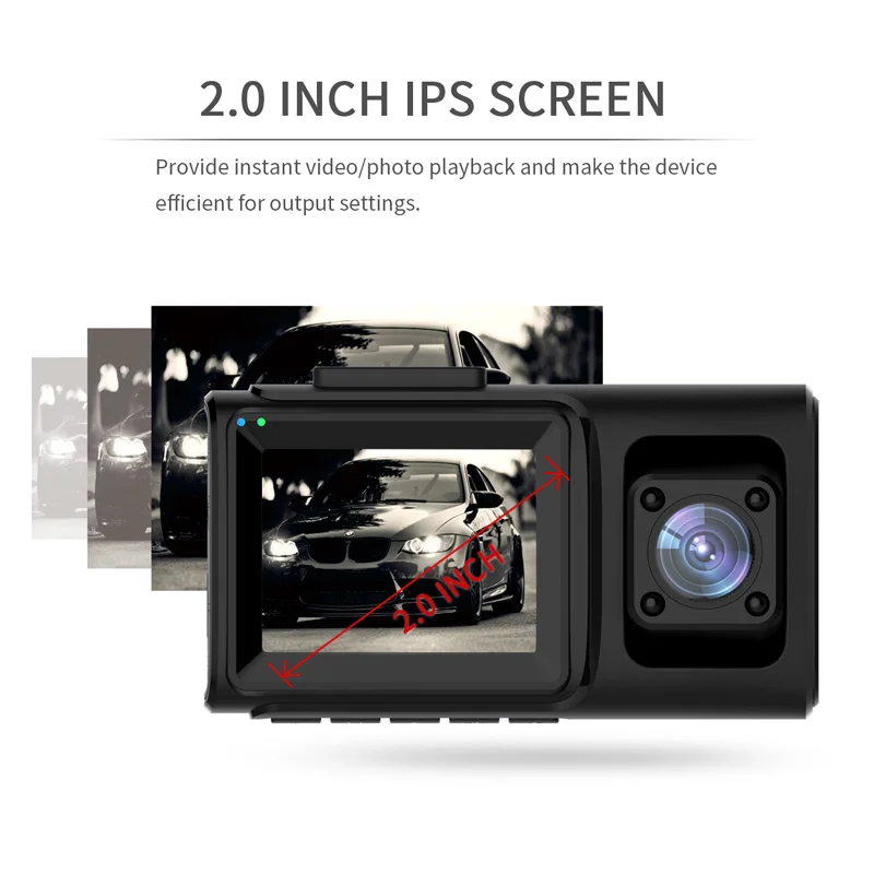2 дюйма Мини Full HD 1080P gps Видеорегистраторы для автомобилей Камера объектив зеркало заднего вида видео Камера парковки Регистраторы Ночное видение dvr