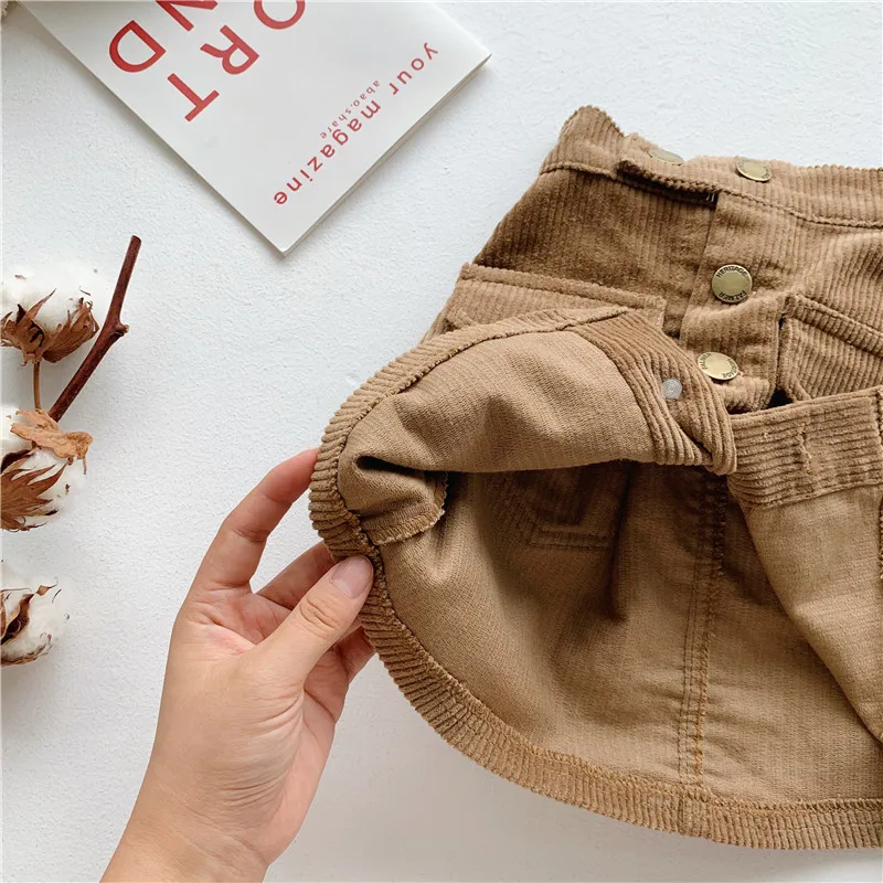 Женская Повседневная юбка WLG бежевая однобортная для девочек универсальная