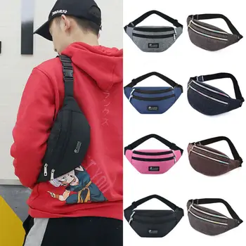 

Unisex Waist Fanny Pack Belt Bum Bag Coin Pouch Travel Sport Purse Satchel Small Shoulder Chest Bags