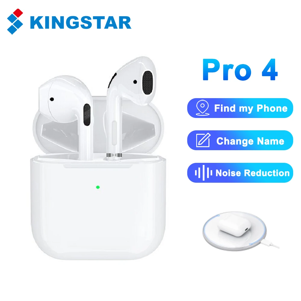 KINGSTAR TWS Pro4 Bluetooth Earphones Wireless Headphones HiFi Music Mini Earbuds Sports Gaming Headset PK i12 i9000 PRO