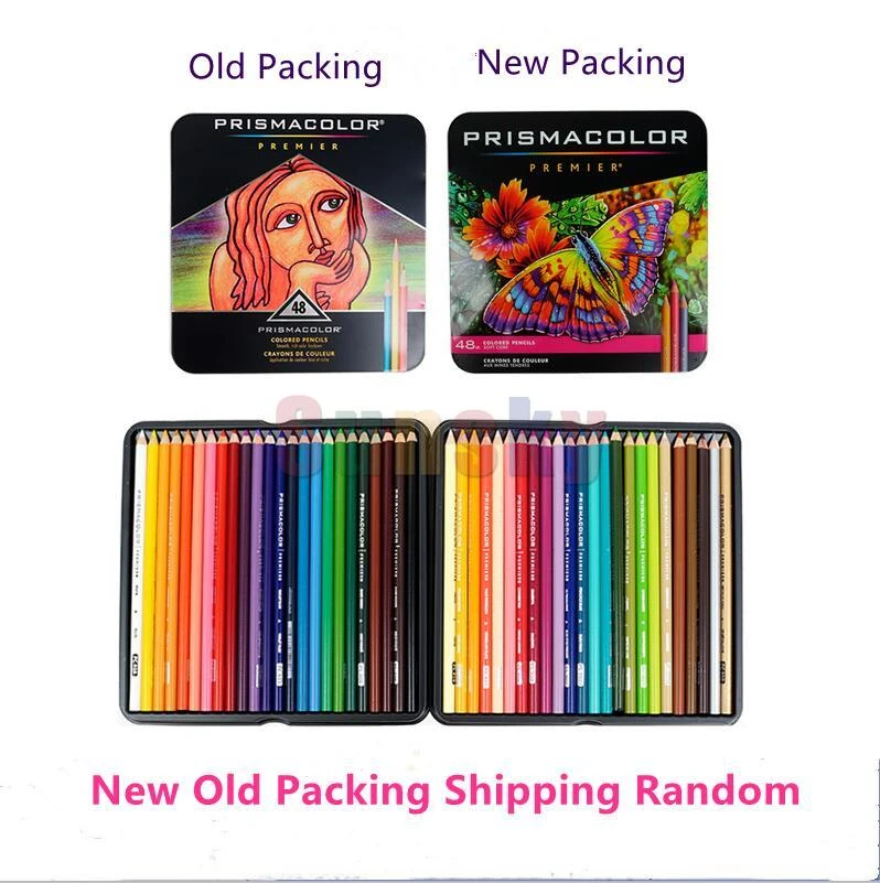 Prismacolor lápiz de dibujo Premier, 48 colores, suave, aceitoso, 3,8 MM,  core, lapislázuli de cor, Sanford Prismacolor|Color Lápices| - AliExpress