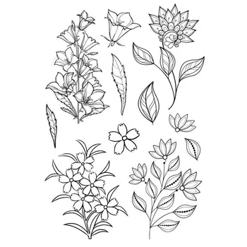 

Clear stamp Scrapbook DIY photo cards account News Beautiful flowers campanula rubber stamp transparent stamp Card Stamper
