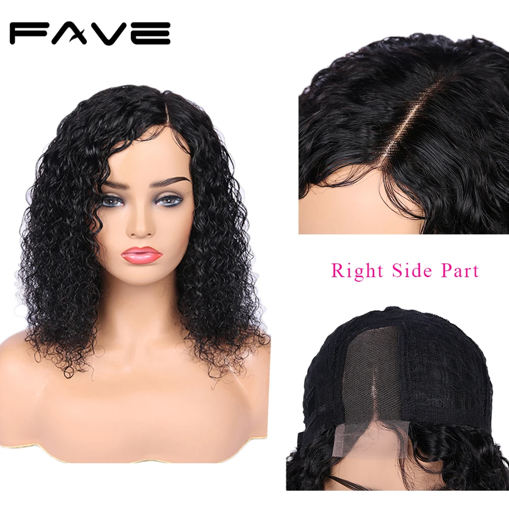 

FAVE Jerry Curly Lace Front Wigs Brazilian Remy Human Hair Wig For Women 150% Density Lace Wig Pre Plucked With Baby Hair