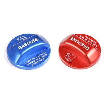 

Red Blue Aluminum alloy Gas Fuel Tank Cap Cover Trim For Alfa Romeo Giulia Stelvio 2017-2020 Car Accessories