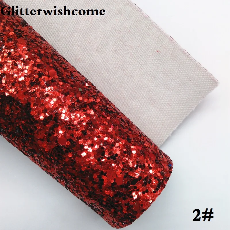 Glitterwishcome 21X29 см A4 Размер синтетическая кожа, плотная блестящая кожа ткань винил для бантов, GM021A - Цвет: 2